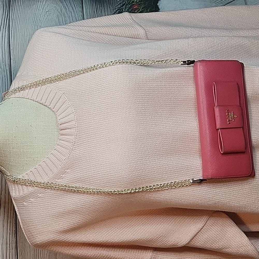 Prada Saffiano Bow Long Wallet in Pink - Picture 3 of 13